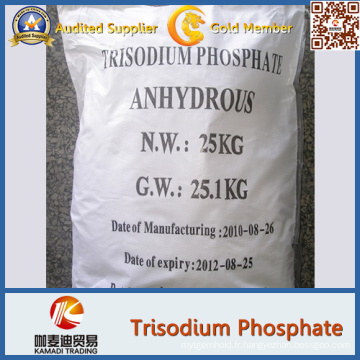 Phosphate de sodium de phosphate de trisodium de phosphate, catégorie comestible anhydre tribasique